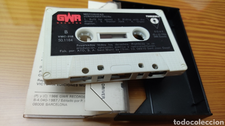 Casetes antiguos: Cinta de cassette de MOTORHEAD &rdquo;ORGASMATRON&rdquo; - Foto 3