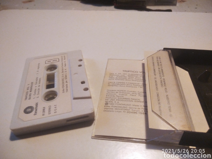 Casetes antiguos: Silvio Rodr&iacute;guez, tr&iacute;ptico vol 1 - Foto 2