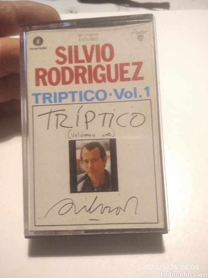 Casetes antiguos: Silvio Rodr&iacute;guez, tr&iacute;ptico vol 1 - Foto 1