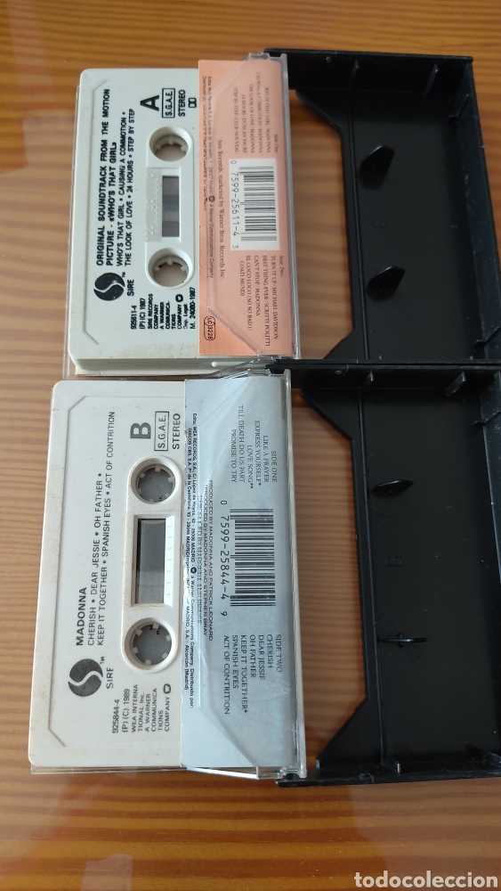 Casetes antiguos: Lote de 2 cintas de cassette de MADONNA - Foto 3