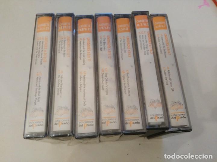 Casetes antiguos: 7 cassettes Asterix - tintin y otros - Study Comics 1989 Ediciones del Prado - Foto 1