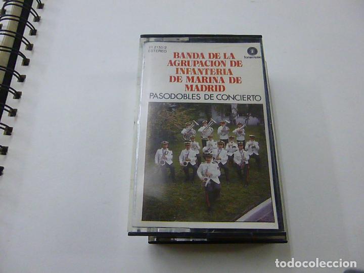 Casetes antiguos: BANDA DE LA AGRUPACION DE INFANTERIA DE MARINA DE MADRID-PASODOBLES DE CONCIERTO- CASETE - N