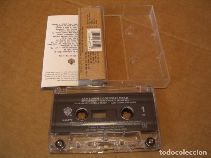 Casetes antiguos: LOS LOBOS CASSETTE COLOSSAL HEAD EUROPA 1996 - Foto 3
