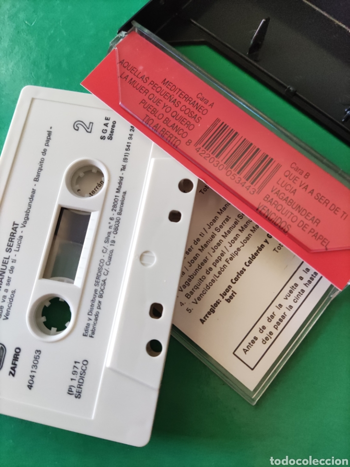 Casetes antiguos: CASSETTE- JOAN MANUEL SERRAT- - Foto 2