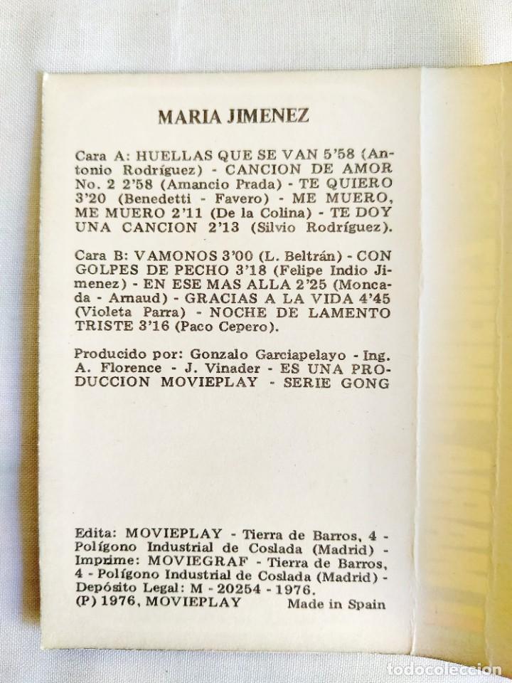 Casetes antiguos: 1976 - MAR&Iacute;A JIM&Eacute;NEZ - CASETE - Foto 2