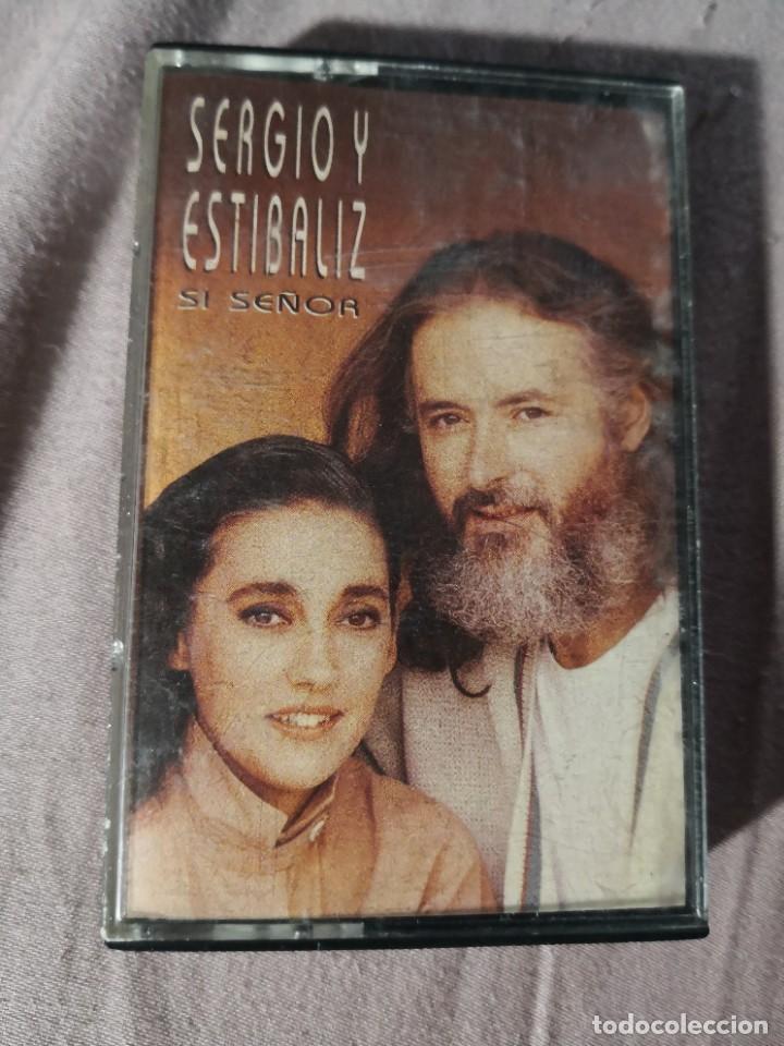 Casetes antiguos: cassette SERGIO Y ESTIBALIZ S&iacute; se&ntilde;or - Foto 1