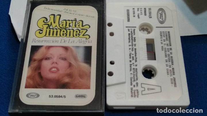 Casetes antiguos: CASETE CINTA CASSETTE ( MARIA JIMENEZ - RESURRECCI&Oacute;N DE LA ALEGRIA ) 1979 MOVIEPLAY