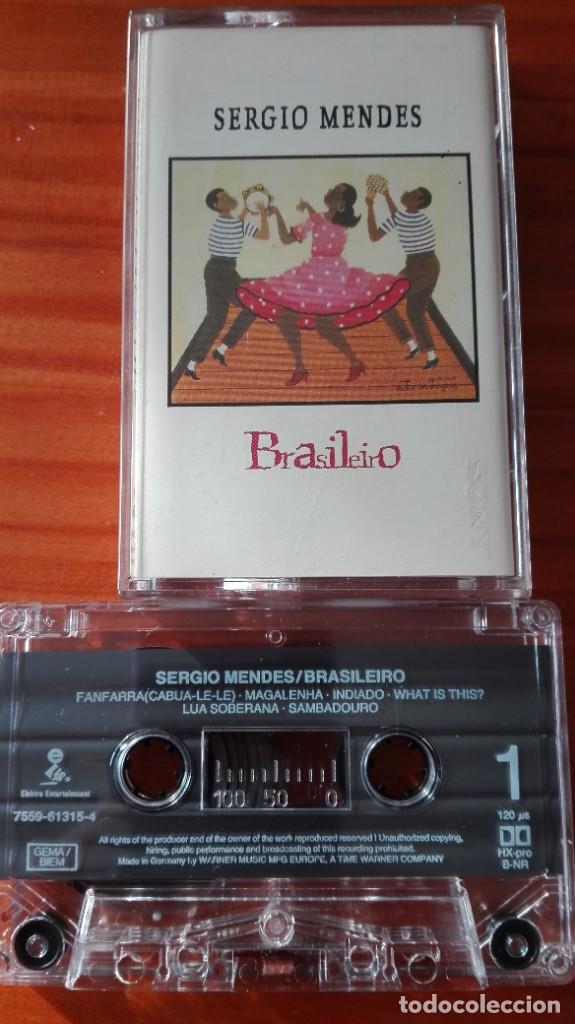 Casetes antiguos: Sergio Mendes cassette Brasileiro Elektra 1992 - Foto 1