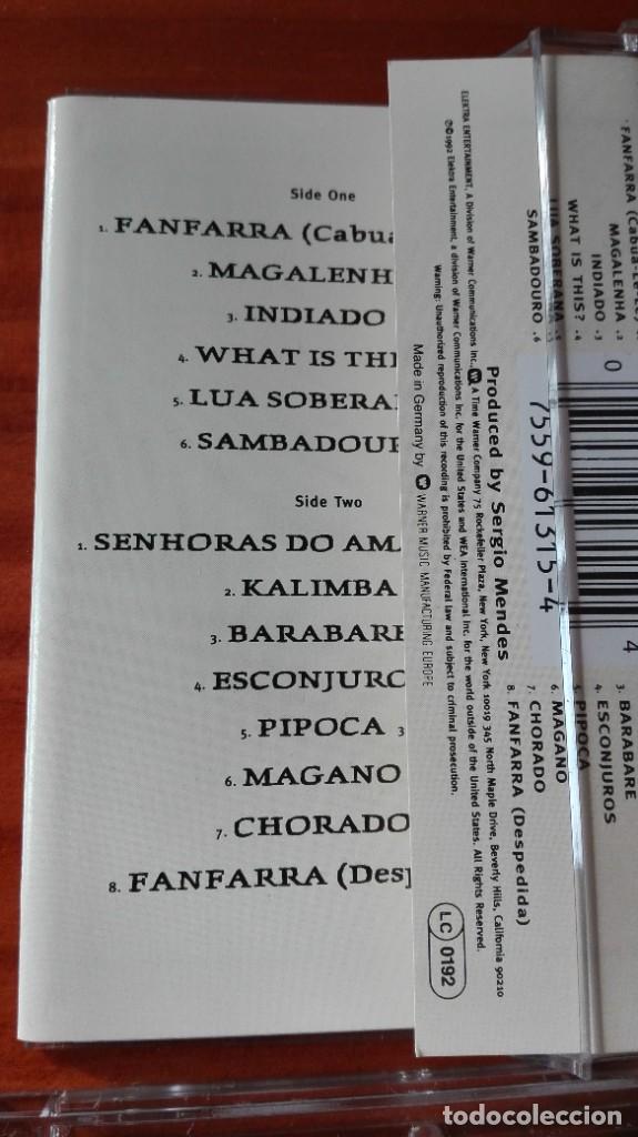 Casetes antiguos: Sergio Mendes cassette Brasileiro Elektra 1992 - Foto 2