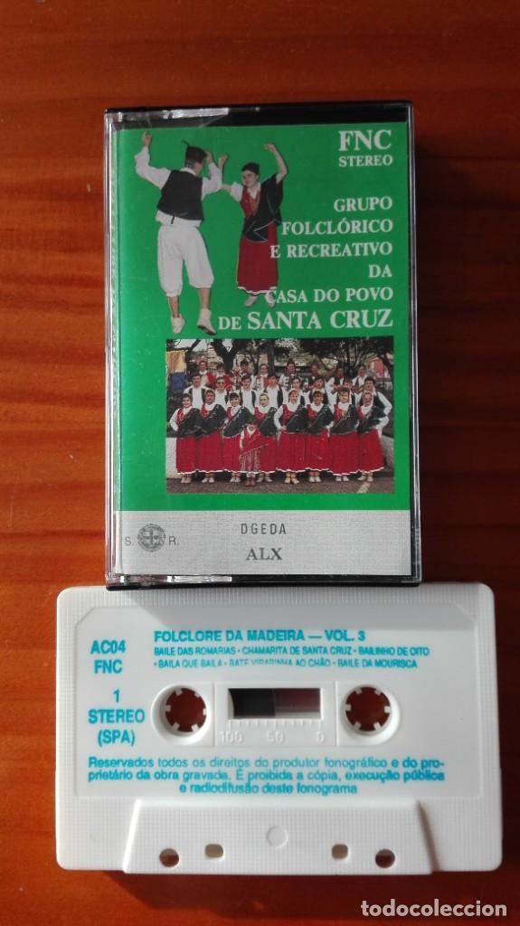 Casetes antiguos: Folclore de Madeira Portugal vol. 3 Grupo folcl&oacute;rico casa do povo de Santa Cruz cassette