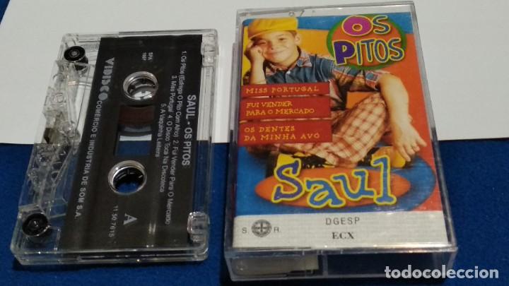 Casetes antiguos: CASETE CINTA CASSETTE ( OS PITOS - SAUL )1997 VIDEODISCO PORTUGAL