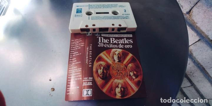 Casetes antiguos: THE BEATLES-CASSETTE 20 EXITOS DE ORO - Foto 1