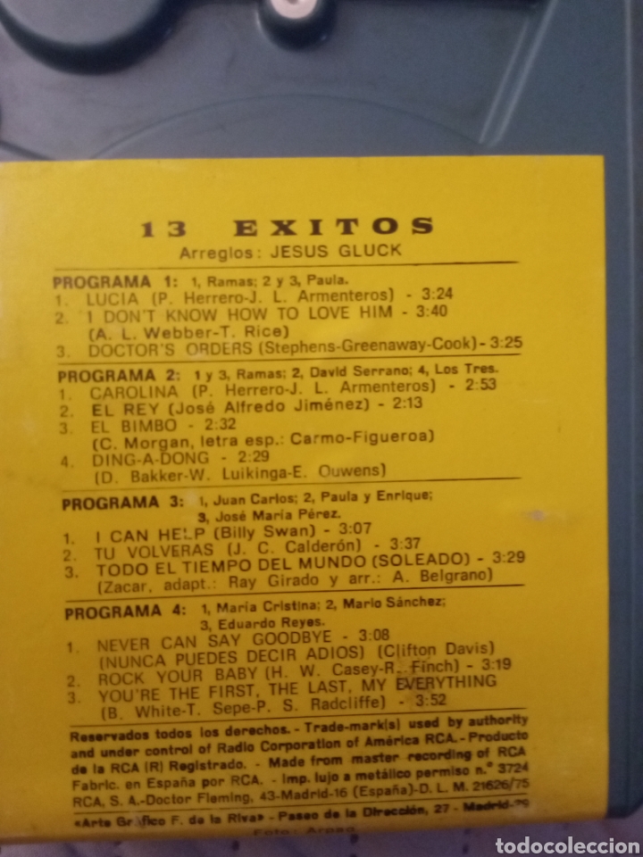 Casetes antiguos: Stereo 8 stereo 8 13 exitos &rdquo;arreglos jesus Gluck&rdquo; - Foto 2