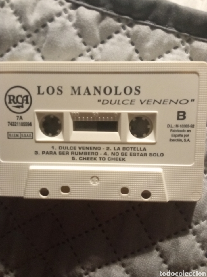 Casetes antiguos: Cinta cassette Los Manolos &rdquo; Dulce Veneno&rdquo; - Foto 2