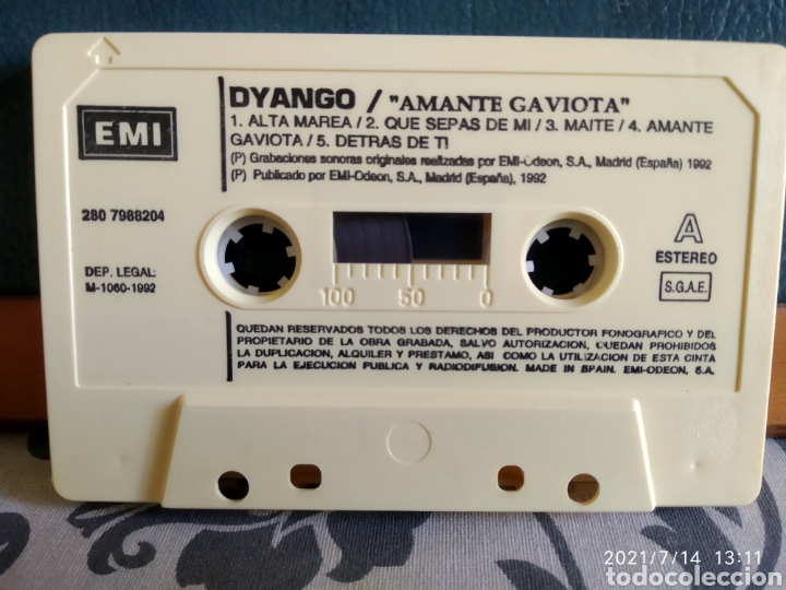 Casetes antiguos: Dyango - Amante gaviota - Foto 3