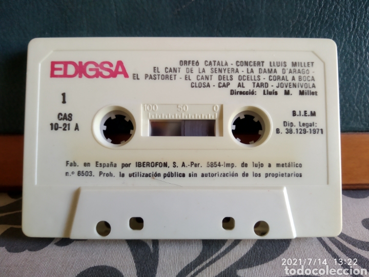 Casetes antiguos: Orfe&oacute; Catal&agrave; - Edigsa - Foto 3