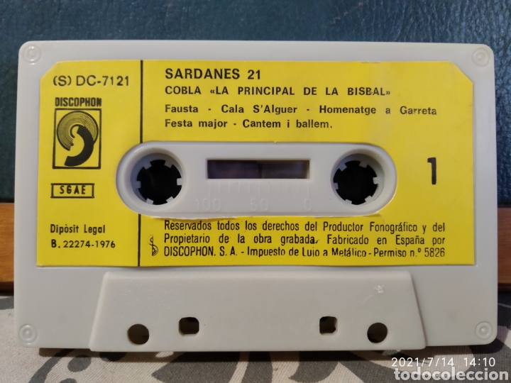 Casetes antiguos: Sardanes - La Principal de la Bisbal - Foto 3