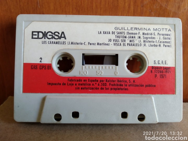 Casetes antiguos: Guillermina Motta - Remena nena - Foto 2