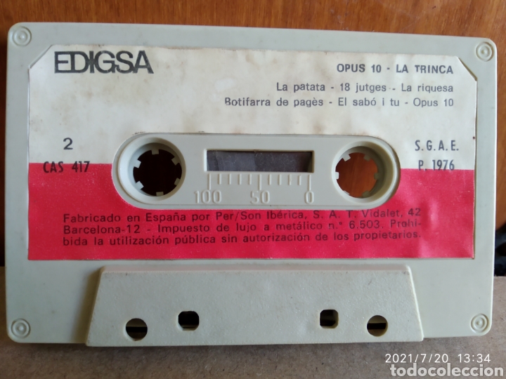Casetes antiguos: La Trinca - Opus 20 - Foto 2