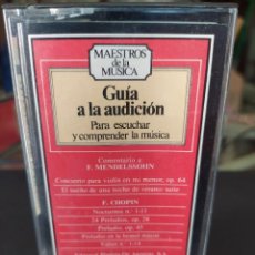 Casetes antiguos: MAESTROS DE LA MÚSICA GUIA A LA AUDICION N.11
