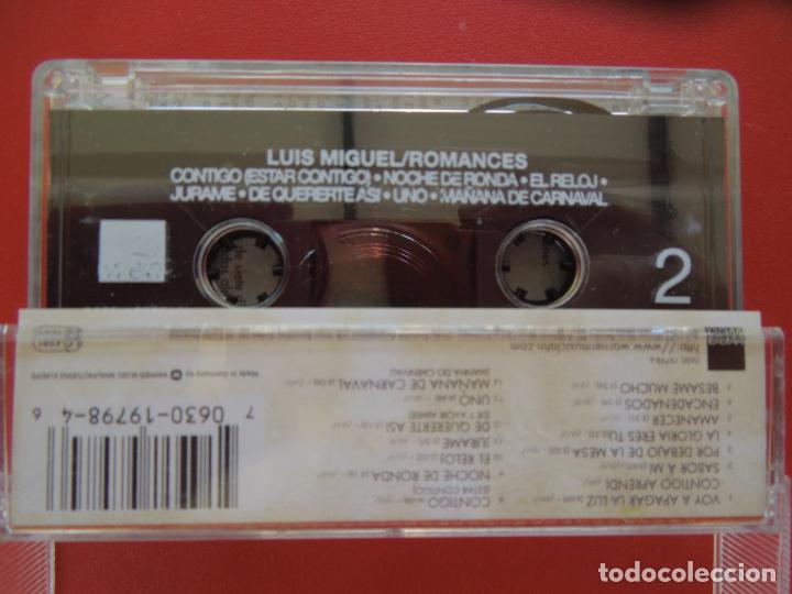 Casetes antiguos: LUIS MIGUEL - ROMANCES - CASSETTE - - Foto 2
