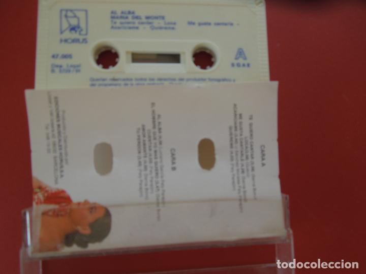 Casetes antiguos: MARIA DEL MONTE - AL ALBA - CASSETTE - Foto 2