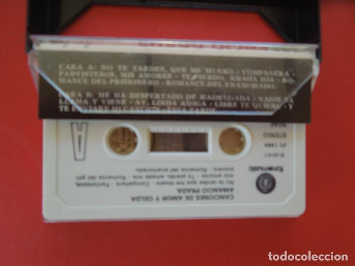 Casetes antiguos: AMANCIO PRADA - CANCIONES DE AMOR Y CELDA - CASSETTE - Foto 2