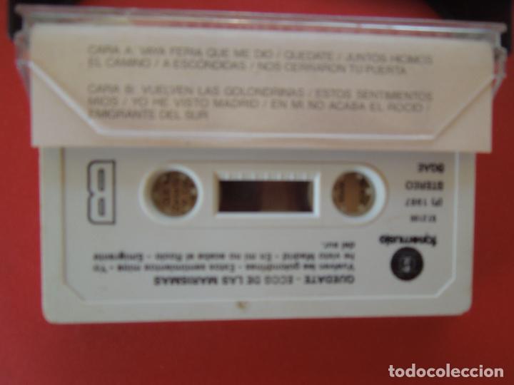 Casetes antiguos: ECOS DE LAS MARISMAS - QUEDATE - CASSETTE - - Foto 2