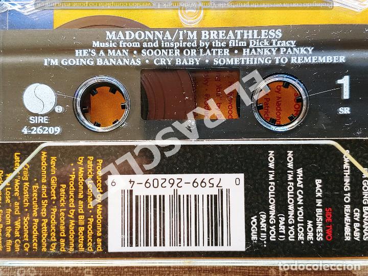 Casetes antiguos: CINTA CASSETTE DE MADONNA -. IM BREATHLESS - Foto 2