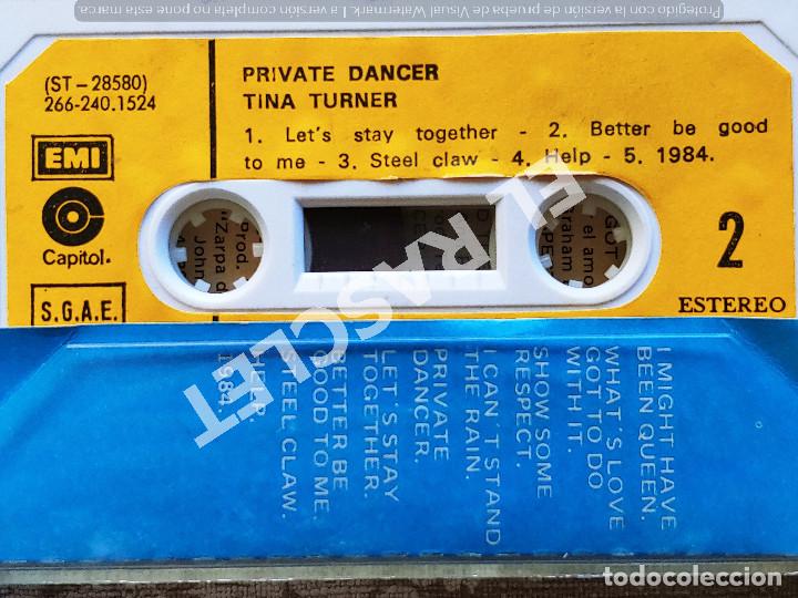 Casetes antiguos: CINTA CASSETTE DE TINA TURNER - PRIVATE DANCER - Foto 2