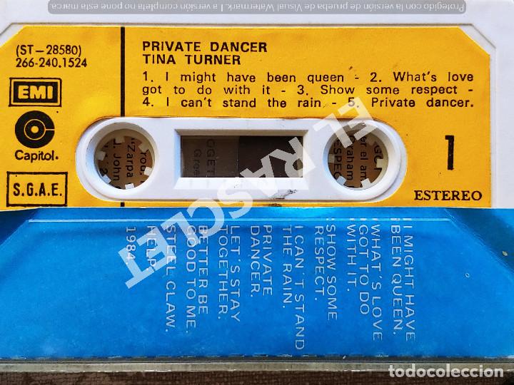 Casetes antiguos: CINTA CASSETTE DE TINA TURNER - PRIVATE DANCER - Foto 3