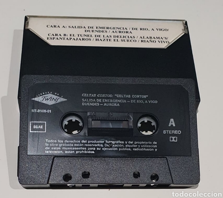 Casetes antiguos: CELTAS CORTOS / CASSETTE 1989 / ROCK CELTA - Foto 2