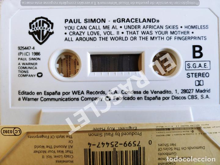 Casetes antiguos: CINTA CASSETTE DE : PAUL SIMON - GRACELAND - Foto 2