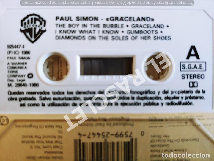 Casetes antiguos: CINTA CASSETTE DE : PAUL SIMON - GRACELAND - Foto 3