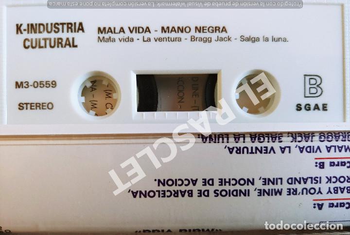 Casetes antiguos: CINTA CASSETTE DE : MANO NEGRA - MALA VIDA - Foto 2