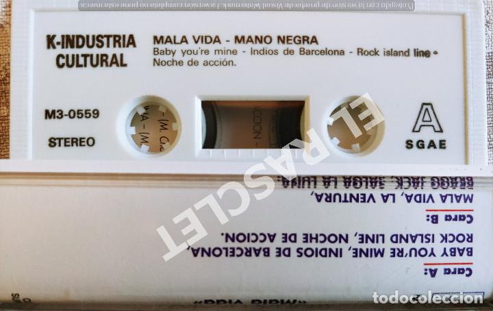 Casetes antiguos: CINTA CASSETTE DE : MANO NEGRA - MALA VIDA - Foto 3