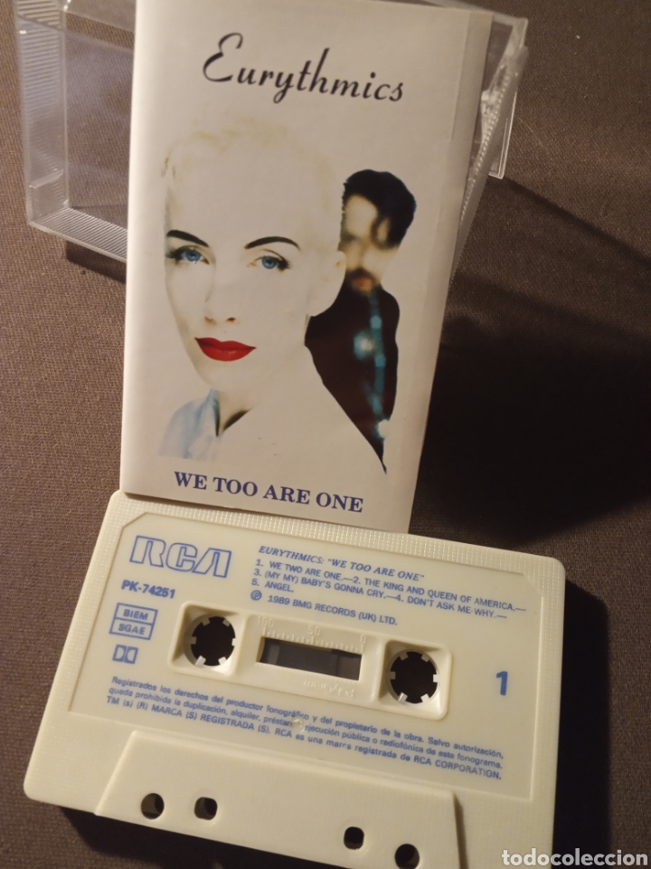 Casetes antiguos: Cinta casete EURYTHMICS &rdquo; WE TOO ARE ONE &rdquo; - Foto 1