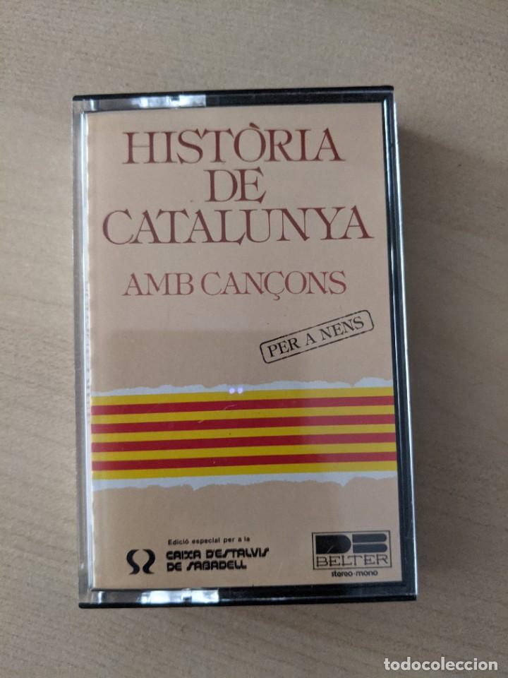 Casetes antiguos: CASETE &rdquo;HIST&Ograve;RIA DE CATALUNYA AMB CAN&Ccedil;ONS&rdquo;