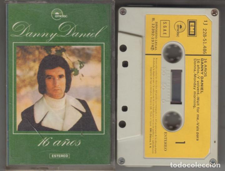 Casetes antiguos: Danny Daniel cassette 16 a&ntilde;os 1974 - Foto 1