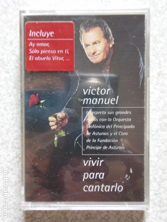 Casetes antiguos: VICTOR MANUEL.VIVIR PARA CANTARLO...GRANDES EXITOS...PRECINTADA....PEDIDO MINIMO 5&euro;