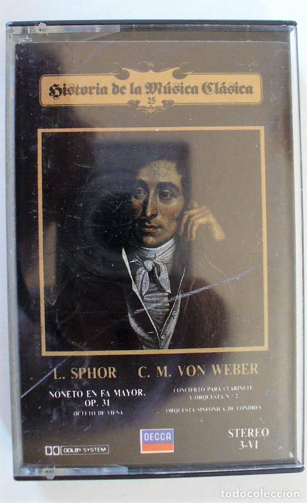Casetes antiguos: HISTORIA MUSICA CLASICA 25-SPHOR