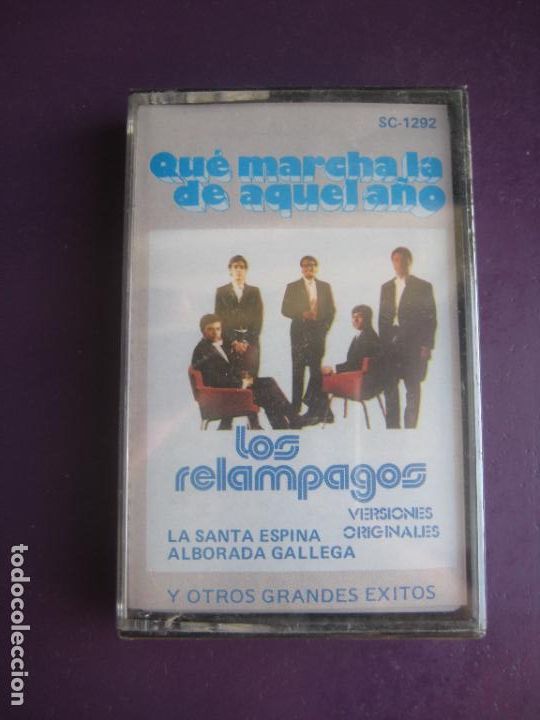 Casetes antiguos: LOS RELAMPAGOS - RECOP EXITOS - CASETE ZAFIRO PRECINTADA - POP BEAT 60S - Foto 1