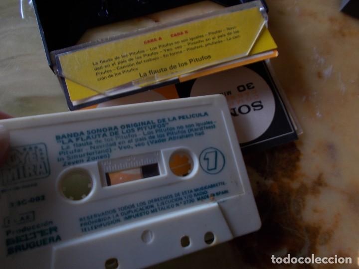 Casetes antiguos: CINTA DE CASET DE LOS PITUFOS, LA FLAUTA DE LOS PITUFOS - Foto 4