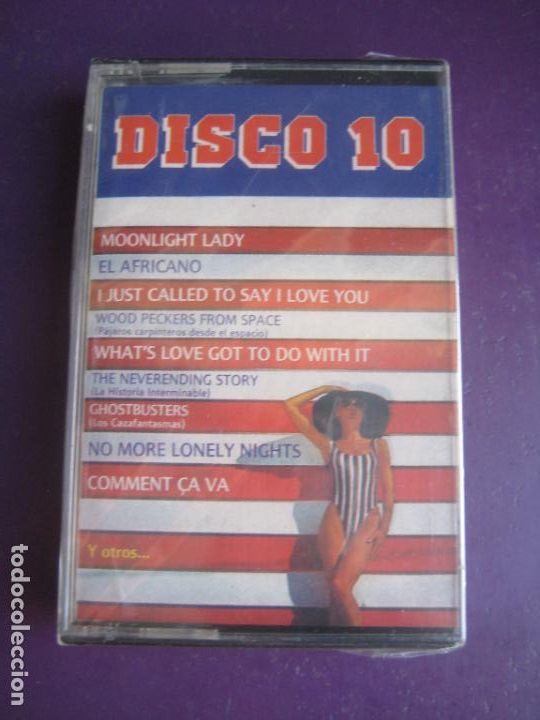 Casetes antiguos: DISCO 10 - CASETE SONOTREX PRECINTADA - GHOSTBUSTERS - HISTORIA INTERMINABLE - ETC VERSIONES DISCO