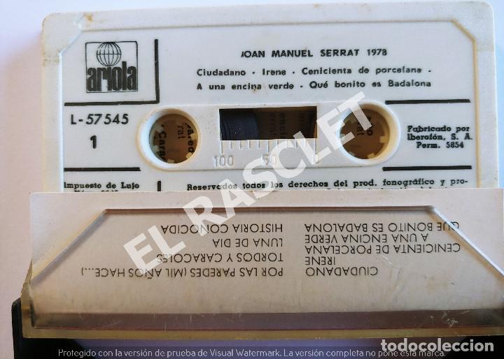 Casetes antiguos: CINTA CASSETTE DE : JOAN MANUEL SERRAT - 1978 - Foto 2