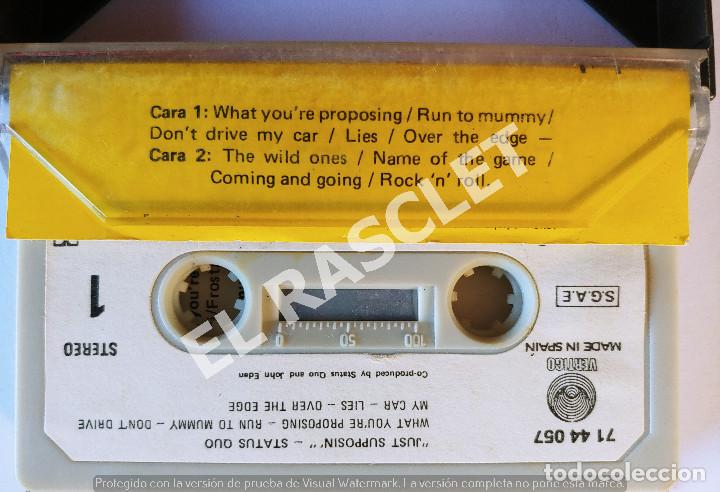 Casetes antiguos: CINTA CASSETTE DE : STATUS QUO - JUST SUPPOSIN - Foto 2