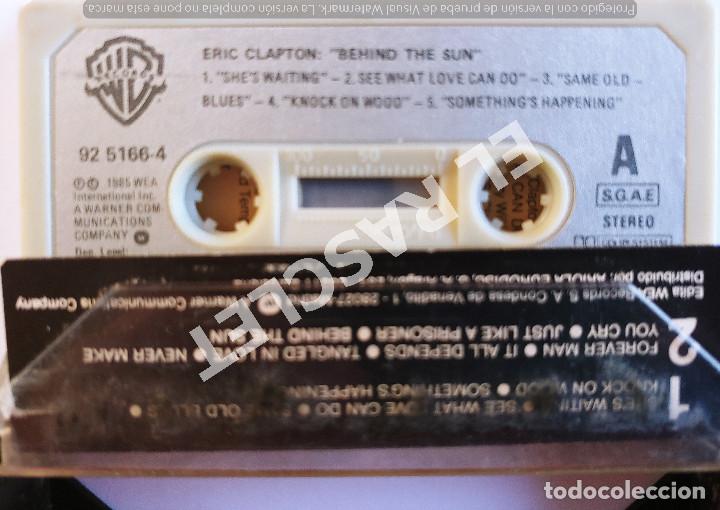 Casetes antiguos: CINTA CASSETTE DE : ERIC CLAPTON - BEHIND THE SUN - Foto 2