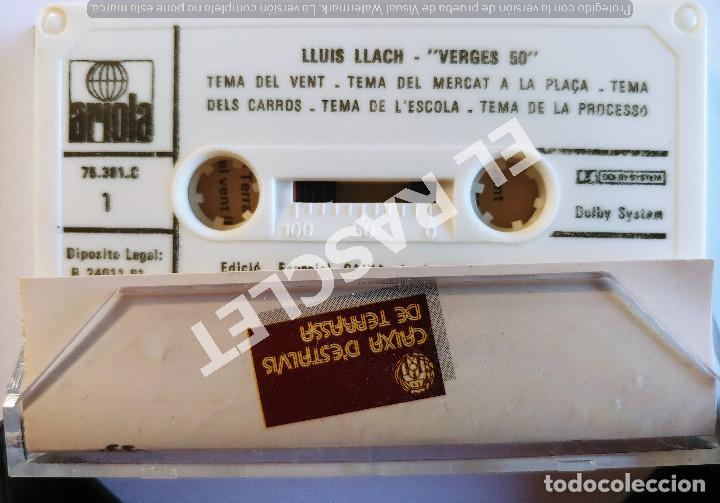 Casetes antiguos: CINTA CASSETTE DE : LLU&Iacute;S LLACH - VERGES 50 - Foto 2
