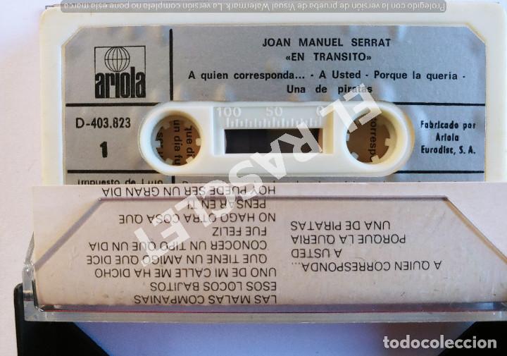 Casetes antiguos: CINTA CASSETTE DE : SERRAT - EN TRANSITO - Foto 2
