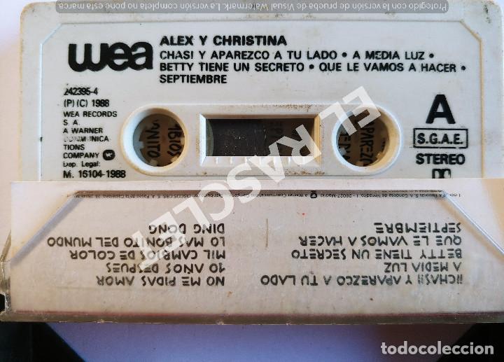 Casetes antiguos: CINTA CASSETTE DE : ALEX & CRISTINA - Foto 2